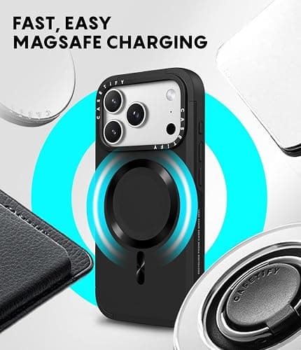 CASETiFY Force - Custodia per iPhone 17 Pro Max, sottile, compatibile con Magsafe / 2 m, protezione contro le cadute di grado militare 3X, colore: Nero thumbnail 6