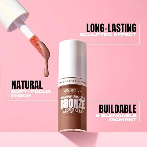 Collection Cosmetics Soft Glow Liquid Bronzer- Medium- 5ml | Long-Lasting Sculpted Effect- Buildable & Ultra-Blendable Pigment- Skin Loving Ingredients thumbnail 3