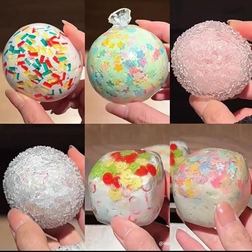 20CPS DIY Stress Ball Making Kit , Empty Stress Ball Skin with Expander & Vacuum Tool, Complete Squishy Maker Kit for Adults Kids (A- (Clear 4cm, 6cm, Barbed 6cm, White 6cm)) thumbnail 8