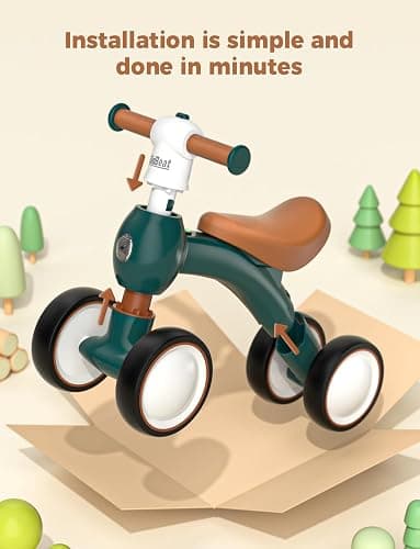 Baby Balance Bike 1 Year Old with Colour Lights, Toddler bike for Boys Girls 1st Birthday Gifts, Baby Bike Ride On Toys Age 10-24 Months, Baby Walker No Pedals 1-2 Year thumbnail 8