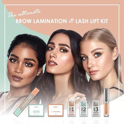 MIYA LASH 2 in 1 Lash Lift & Brow Lamination Kit | Instant Fuller Eyebrows, Eyelashes | Salon Result lasts 8 weeks | Professional LVL, Perm, Laminate with Silicone Shields, Lash Picks thumbnail 7