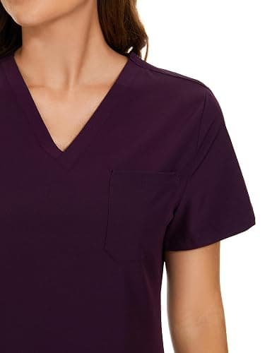 COZYFIT Scrubs for Women Set - Stretch V-Neck Scrub Top & Jogger Pant with 8 Pockets thumbnail 4