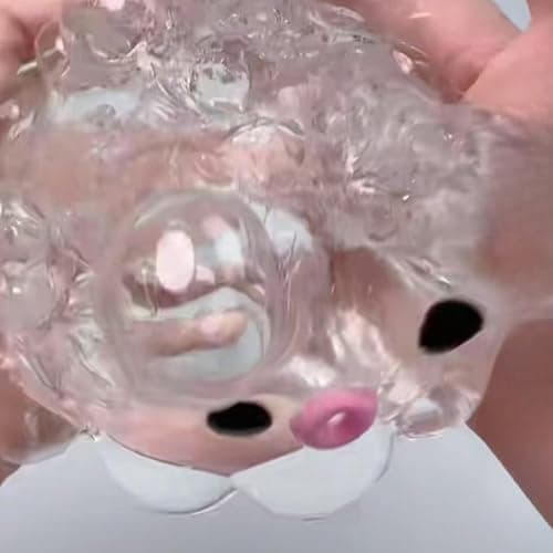 3PCS Clear Jellyfish Squishy Toys, Novelty Soft Handmade Octopus Stress Reliefing Toy, 2.4*2.4'' Cute Mini Crystal Octopus Squeezing Toy for Mood Reliefing thumbnail 5