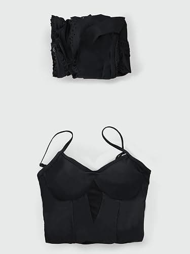 MEOWCOS Goth Swimsuit Star Vintage Victorian Bathing Suit Dark Style Retro Gothic Swimsuit thumbnail 7