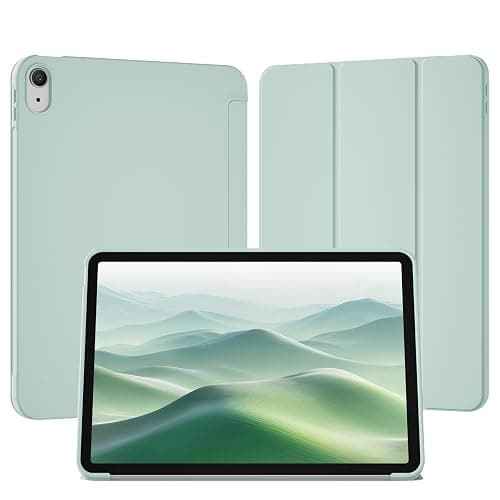 SQQSOOZ Case for iPad Air 11 Inch M4/M3/M2 2026/2025/2024, Slim, Mint Green | Cover for iPad Air 5th/4th Gen 10.9 Inch without Pencil Holder, Folio Trifold Stand Cover with Soft TPU Back, Auto Wake/Sleep - Image 1