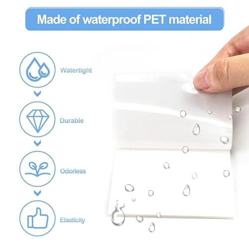 Hanyousheng 500 Sheets Transparent Sticky Notes, 4 Sizes Clear Sticky Note, Self-Stick Note Pads, See Through Sticky Notes, Perfect for Writing in Text Books and Office thumbnail 5