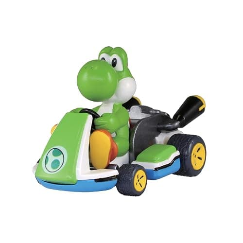 TOMY Mario Kart Pull Back Racers - Nintendo Mario Toys Including Mario, Luigi, Wario, Princess Peach, Bowser, Toad, and Yoshi - 10 Count - Video Game Collectibles - Ages 5 Years and Up thumbnail 5