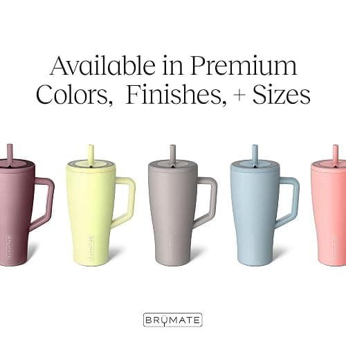 BrüMate Era 40 oz Tumbler with Handle and Straw | 100% Leakproof Insulated Water Bottle Tumbler with Lid and Flexible SoftSip Straw | Made of Stainless Steel | Cup Holder Friendly | 40oz (Sage) thumbnail 3