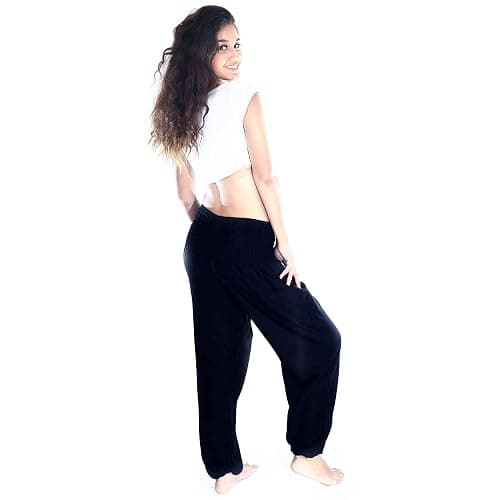 Boho Pants 2-Pocket Flowy High Waist Harem Pants Women for Yoga Travel Hippie Clothes thumbnail 6