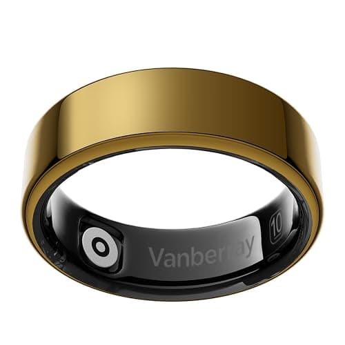 2026 Smart Ring For Women & Men, Sleep Health Fitness Tracker, Gold 6 | No App Fee, Track Sleep, Heart Rate, Blood Oxygen and Stress, 5-7 Day Battery Life, Lightweight, iOS & Android Compatible - Image 1