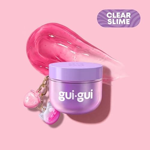 GUI GUI Mini Bundle Pack Slime Kit, Scented Slime for Kids 6+ | 4 collectible minis with gloss, butter, fluffy cloud slime, and clear textures plus charm clips, birthday gifts for girls 6+ thumbnail 9