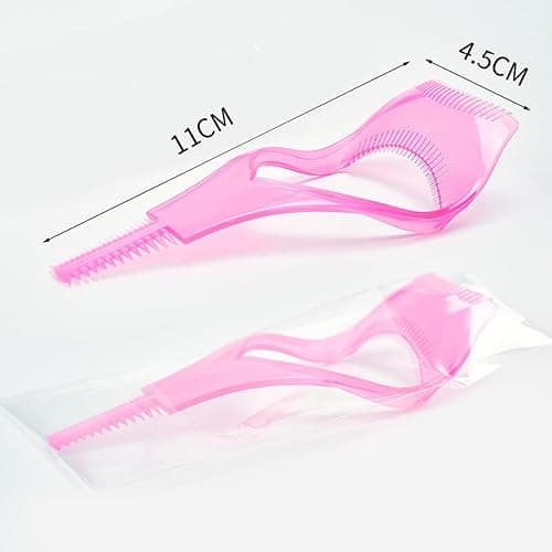 ELTONGUU Eyelash Separator Tool Mascara Shield Guard Magic Useful Cosmetic Comb Applicator Helper Guide Card Tool 3 in 1 Upper Lower Mascara Applicator Guard Lash Buddy Blush thumbnail 5