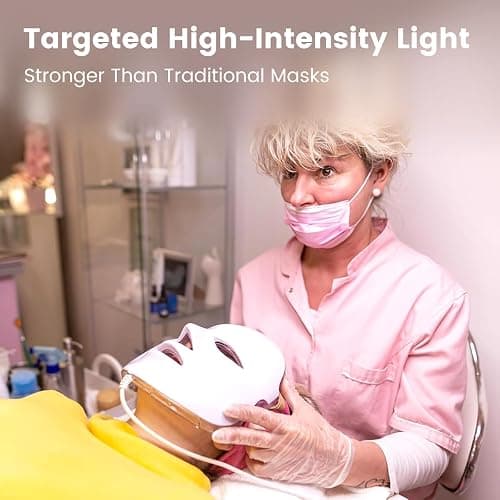 Aphrona® | FDA cleared Moonlight LED Facial Mask Skin Care Mask, Women mom wife lady gift, LED Light Therapy Red Blue light for Acne Removal Wrinkle Reduction thumbnail 7