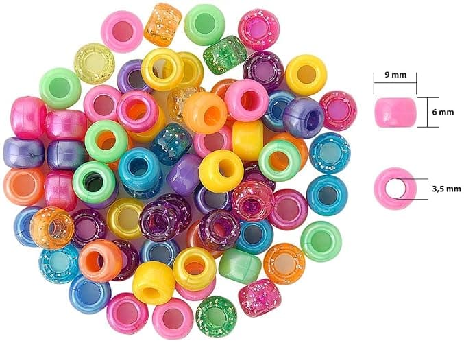 Beadery B6262 The Sparkles Pony Bead Box - approximately 2300 beads thumbnail 2