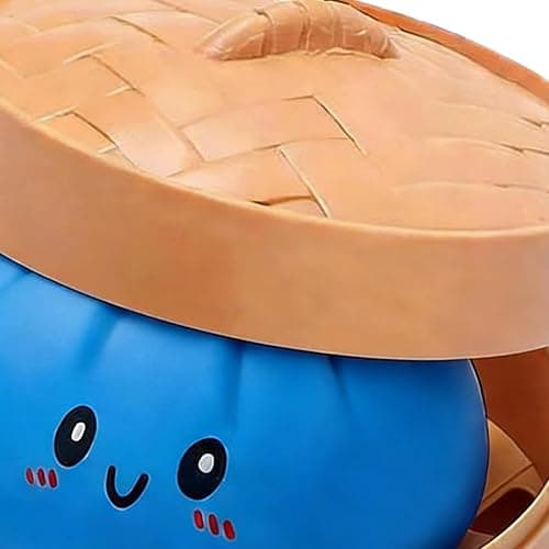 Dumpling Dumpling Squishy Mystery XXL avec Visage, Dumplings mystérieux, Jouet malléable en Forme de Petits cuits à la Vapeur – Jouet à Doigts pour soulager l'anxiété thumbnail 8