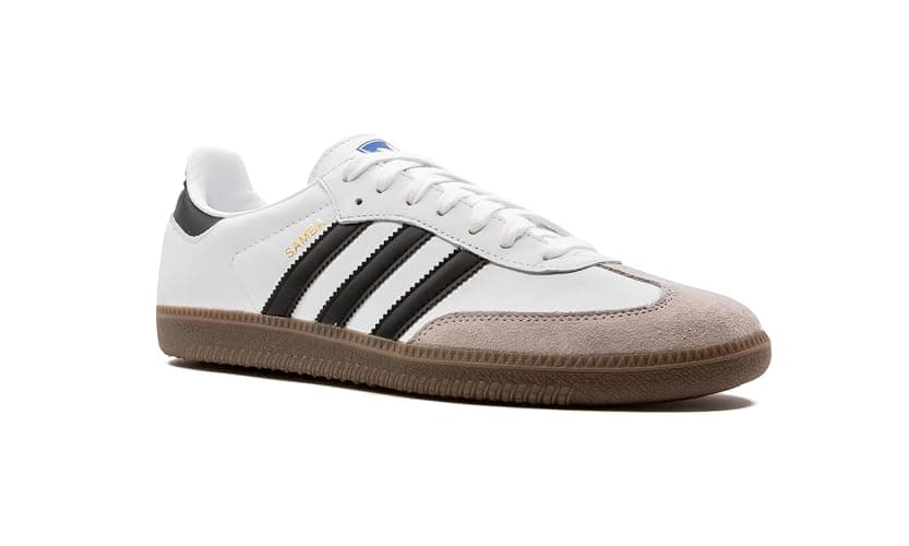 Adidas Originals SAMBA OG Men's Sneakers, Cloud White / Core Black / Clear Granite, 10 M US thumbnail 7