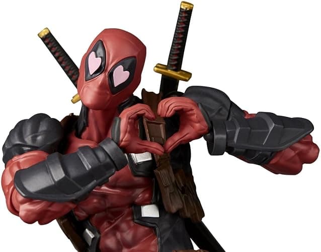 Kaiyodo Revoltech Amazing Yamaguchi Deadpool Ver. 2.5, Total Height: Approx. 6.7 inches (170 mm), Non-scale, PVC & ABS, Painted Action Figure, NR050 thumbnail 7
