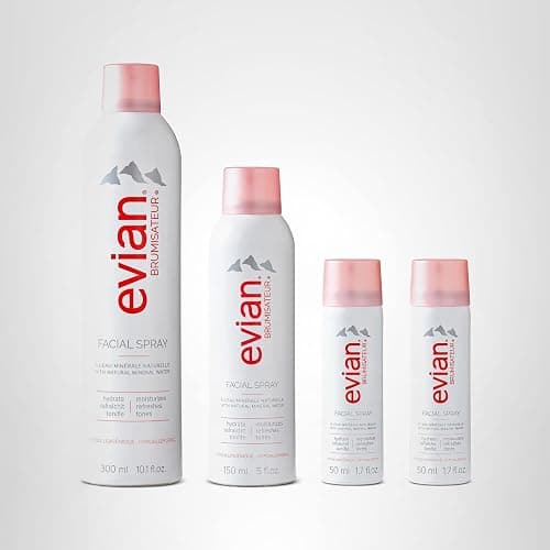 BRUMISATEUR Evian Facial Spray 24/7 Kit - Hydrating Mineral Water Mist for Face & Skin - Refreshes Makeup, Sets, & Tones - Travel-Friendly Sizes for Daily Moisture Boost thumbnail 9