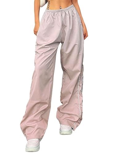 XPONNI Women's Baggy Y2K Parachute Pants - Image 1