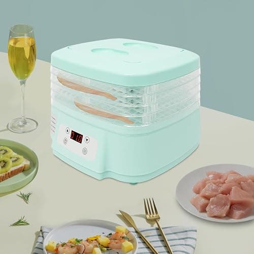 5 Tiers Food Dehydrator Machine, 110V Candy Dried Machine with Adjustable Timer & Temperature, Large Capacity Fruit Dehydrator Machine for Beef, Fruits, Meat, Vegetables thumbnail 6