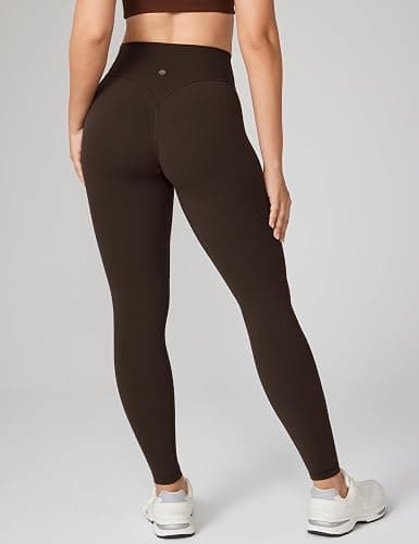 UNISSU Hugcurve No Front Seam Full Length High Waisted Workout Leggings for Women Buttery Yoga Pants Athletic Tights - 28'' thumbnail 2
