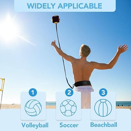 Inscool Volleyball Training Equipment Aid - Level Up Your Skills with Solo Practice, Realistic Repetitions & Adjustable Design - Perfect for Volleyball Players of All Levels & Genders thumbnail 7