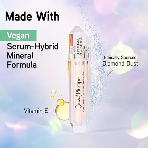 Physicians Formula Mineral Wear Diamond Lip Plumper Gloss, Dermatologist Tested Pink Radiant Cut - Pink Radiant Cut thumbnail 5