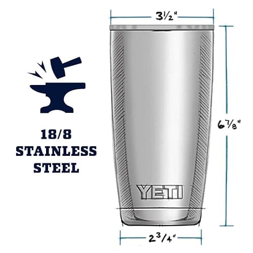 YETI Rambler 20 oz Stainless Steel Vacuum Insulated Tumbler w/MagSlider Lid thumbnail 2