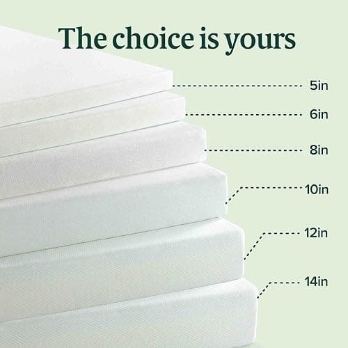 Zinus 14 Inch Queen Green Tea Memory Foam Mattress, Fiberglass Free, Medium Firm Feel, Zoned Pressure Relief, Certified Safe Foams & Fabric, Mattress in A Box thumbnail 10
