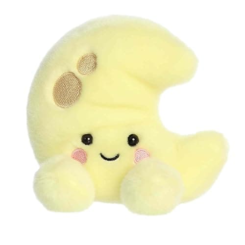Aurora® Adorable Palm Pals™ Evelyn Crescent Moon™ Stuffed Animal - Fun Collectible Plush for Kids and Adult Collectors - Perfect for Decorating Rooms and Birthday Gifts - Yellow 5 Inches - Image 1