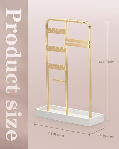 ChuStory Schmuck Organizers, Schmuckständer für Halskette, Armband, Parfüm und Ohrringe, Deko Aesthetic Accessoires thumbnail 3