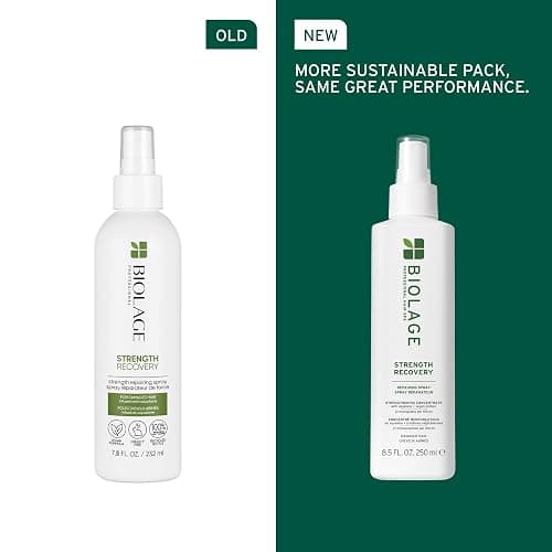 Biolage Strength Recovery Repairing Spray - Leave-In Treatment, Strengthens & Repairs Damaged Hair, Heat Protectant, Detangling Leave-In Treatment, With Olive Squalane & Vegan Proteins thumbnail 2