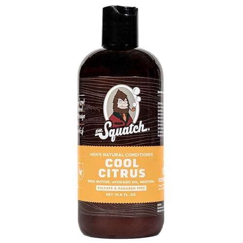 Dr. Squatch Cool Citrus Conditioner for Men – Daily Hair Conditioner – Stimulates, Hydrates, Soothes Scalp – Naturally Sourced with Organic Peppermint, Calendula, Clary Sage - Image 1