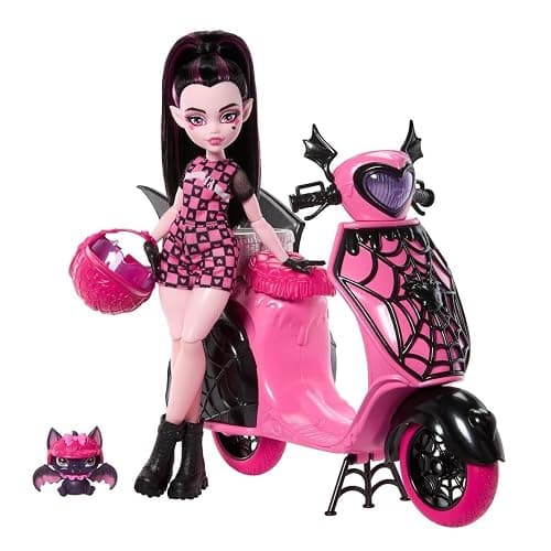 Draculaura and his Scooter Monster hig - Image 1