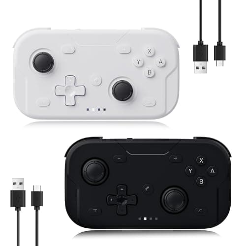 AceGamer 2 Pack Wireless Pocket Controller for Nintendo Switch/Switch 2/Android/iOS/PC/Steamdeck, Joystick Lift and Down Design, Bluetooth Gamepad with 6-axis Gyroscope/Turbo/Vibration/ 1000Hz - Image 1