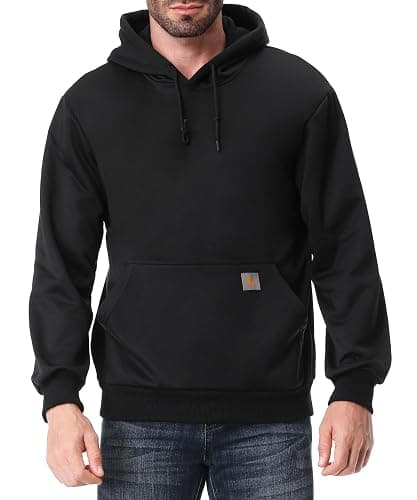 TUAOVA Men's Relaxed Fit Fleece-Lined Pullover Hooded Sweatshirt Comfortable and Soft - Image 1