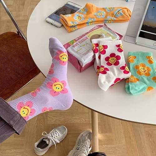 IIG 3-6 Pairs Womens Cute Animal Patterned Funny Novelty Cotton Crew Socks thumbnail 3