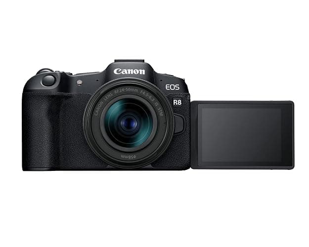 Canon EOS R8 Content Creator Kit, Full-Frame Hybrid Mirrorless Camera with Tripod & Stereo Microphone, 24.2 Megapixel CMOS Image Sensor, 4K Video, RF Mount, Vlogging Camera, Black thumbnail 5