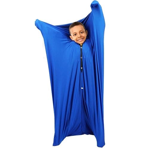 ackwrap Sensory Body Sock for Kids, 9-12 Years Old, L Size, 56" H x 28", Good for Height 52" - 60", Navy Blue - Image 1