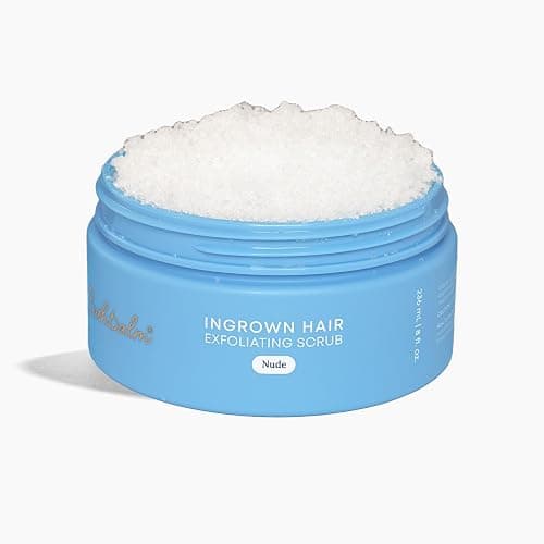 Bushbalm Ingrown Hair Exfoliating Scrub - Reduces Appearance of Ingrown Hairs and Razor Bumps, Soothes Skin and Post-Shave Redness - Nude, 236 ml - Image 1