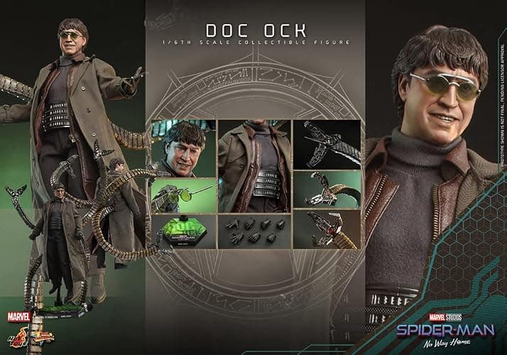 Hot Toys Spider-Man No Way Home Movie Masterpiece 1/6 Doc Ock Figure 31cm thumbnail 10