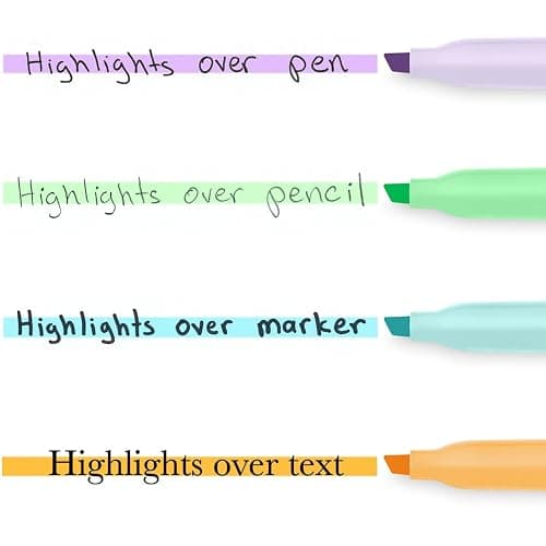 Sharpie® Accent Pocket Highlighters, Chisel Tip, Assorted Barrels, Assorted Mild Pastel Ink, Pack Of 6 Highlighters thumbnail 8