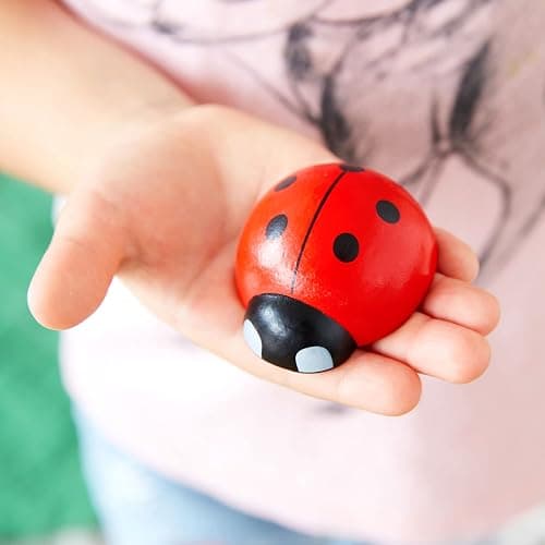 Counting Ladybugs - Montessori Wooden Counting Toy for Girls 3 4 5 Year Old - Ladybug Learning Toys for Toddlers - Preschool Kids Toys for Number Matching, Sorting & Fine Motor Skills - Lady Bug Gifts thumbnail 4