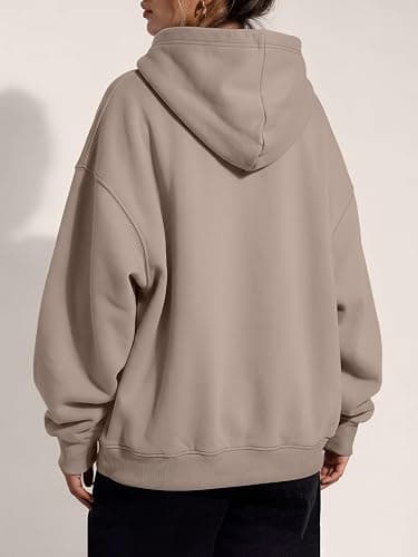 Trendy Queen Women Oversized Hoodies Fall Outfits | Gentle Skin Feel, Aesthetic Drop Shoulder, Large Kangaroo Pocket, Seamless Daily Outfit Match thumbnail 4