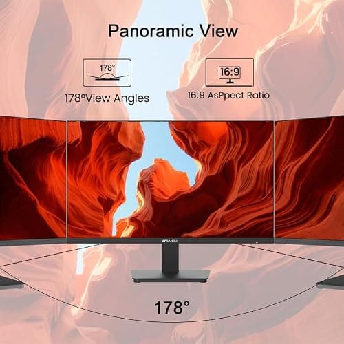 SANSUI Monitor 24 Inch 100Hz PC Monitor, HDMI VGA Ports VESA Mount, FHD Computer Monitor Ultra-Slim Ergonomic Tilt Eye Care for Home Office (ES-24F2, HDMI Cable Included) thumbnail 5