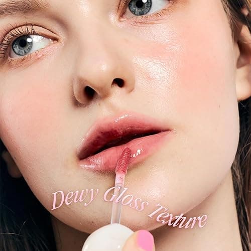 dasique Pure Water Lip Gloss #01 Coral Juice 0.09 oz | Variety of Colors | Dewy Gloss | Buildable Gloss Tesxture | Non-Sticky | K-beauty thumbnail 3