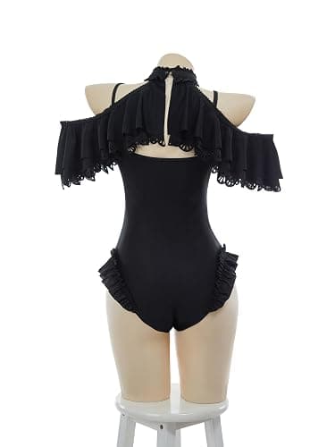 MEOWCOS Goth Swimsuit Star Vintage Victorian Bathing Suit Dark Style Retro Gothic Swimsuit thumbnail 3