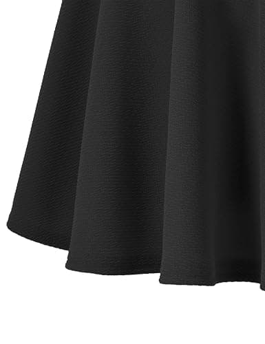 Urban CoCo Women's Basic Versatile Stretchy Flared Casual Mini Skater Skirt thumbnail 5