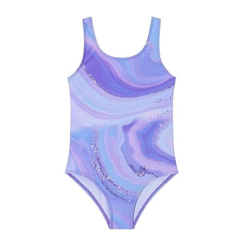 Ewbob Girls One Piece Swimsuit Quick Dry Swimwear Swimming Costume Beach Bathing Suit for Kids - Image 1