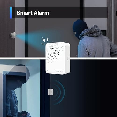Tapo Smart Hub with Built-in Chime, REQUIRES 2.4GHz Wi-Fi, Reliable Long-Range Connections with Tapo Sensors, Sub-1G Low-Power Wireless protocol, Connect up to 64 smart devices (H100) thumbnail 6